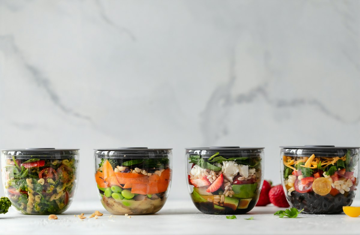 Salmón con vegetales